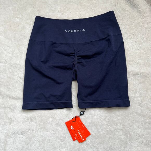 YoungLA Core Seamless Shorts W120 evening blue medium - Picture 1 of 4